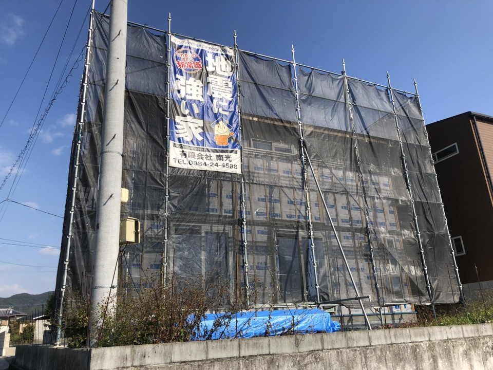 透湿・防水シート工事中