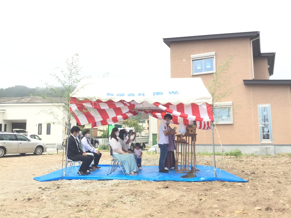 地鎮祭を執り行いました。
