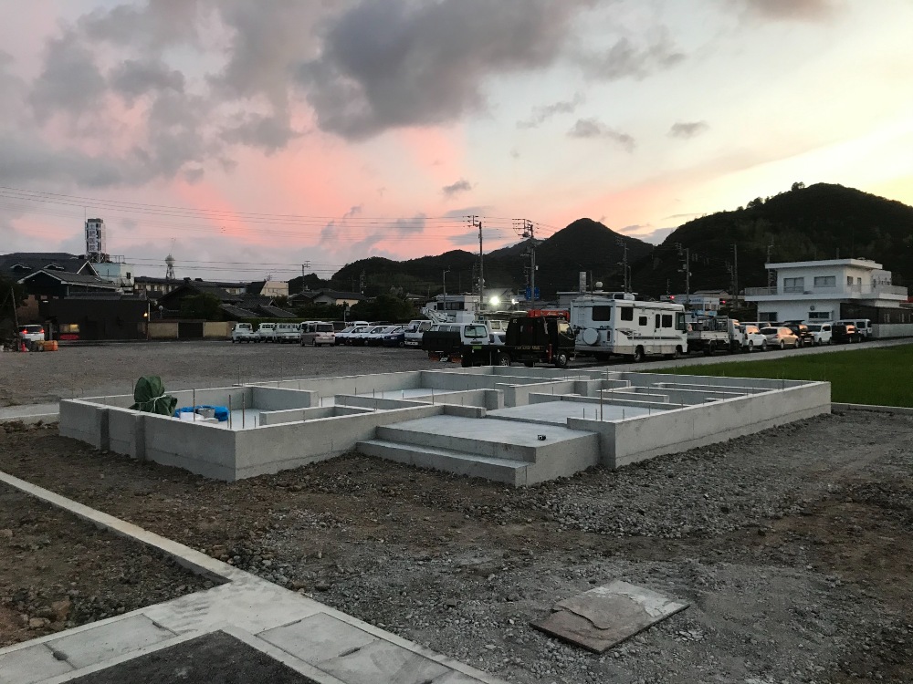 基礎工事　施工完了