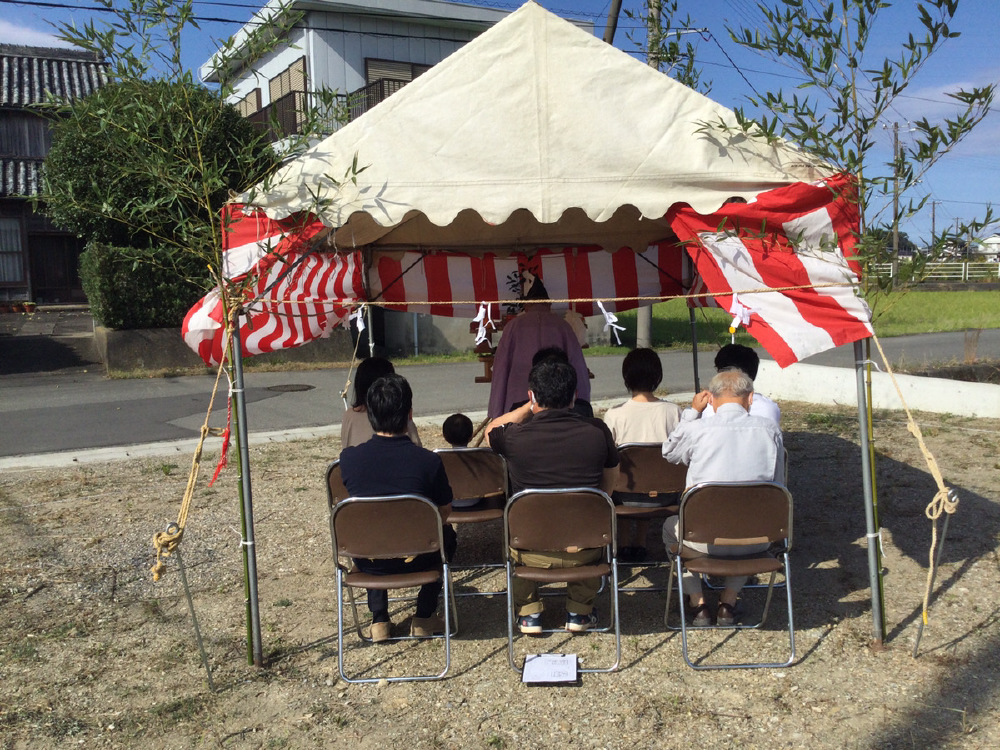 地鎮祭を執り行いました