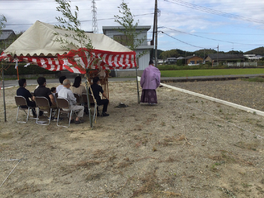 地鎮祭を執り行いました