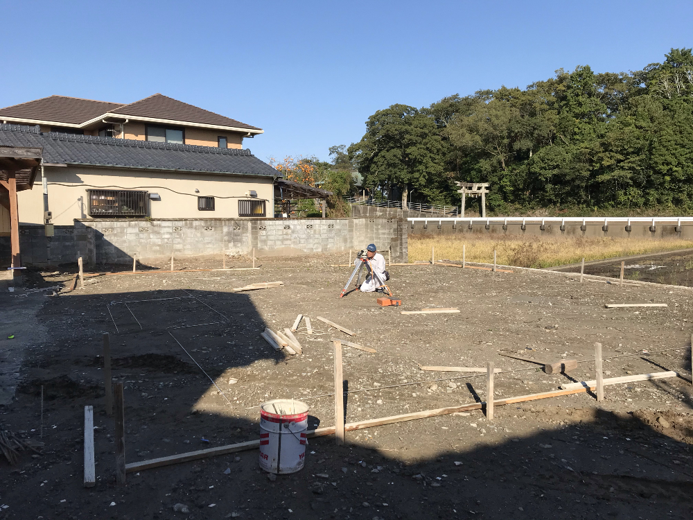 基礎工事はじまりました！