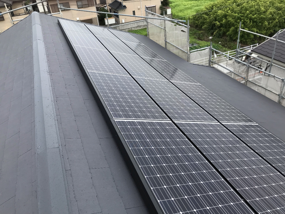 太陽光設置工事を行いました！