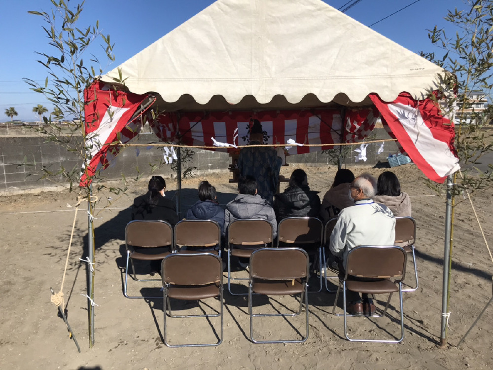 地鎮祭を執り行いました。