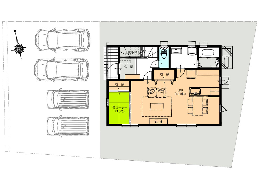 間取り図 1F