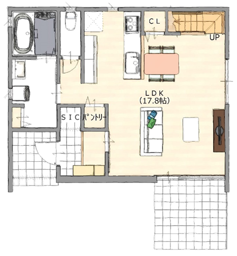 間取り図 1F