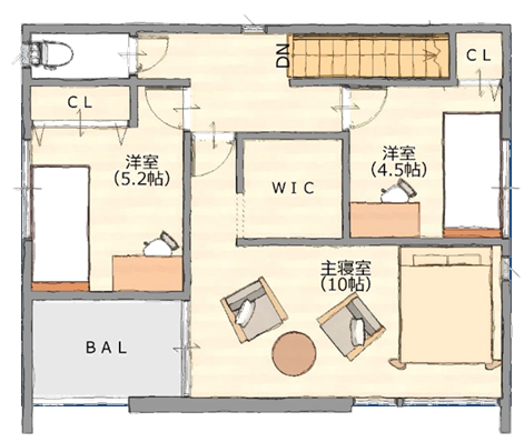 間取り図 2F