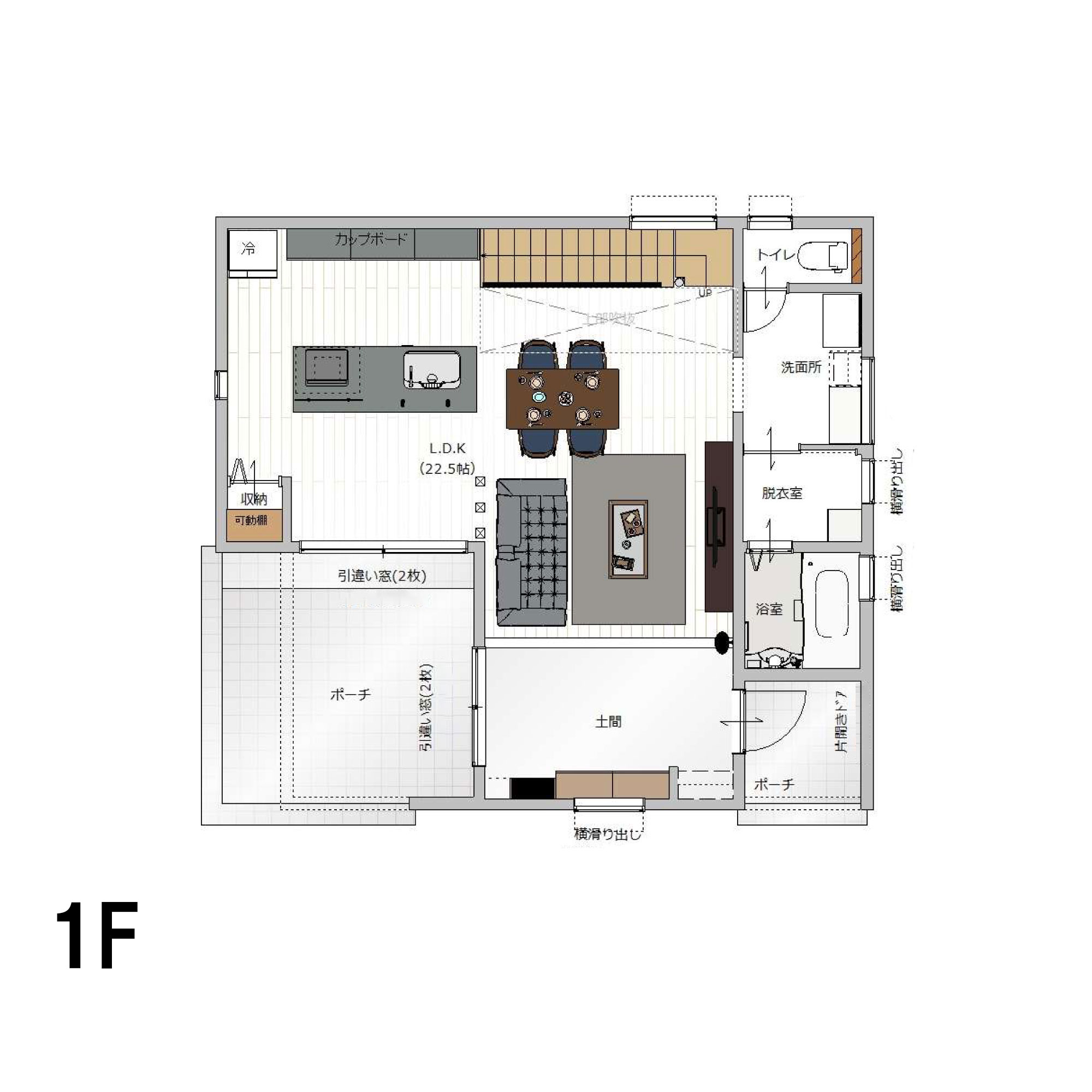間取り図 1F